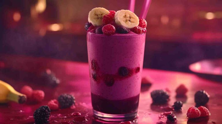 Banana Berry Power Boost Smoothie