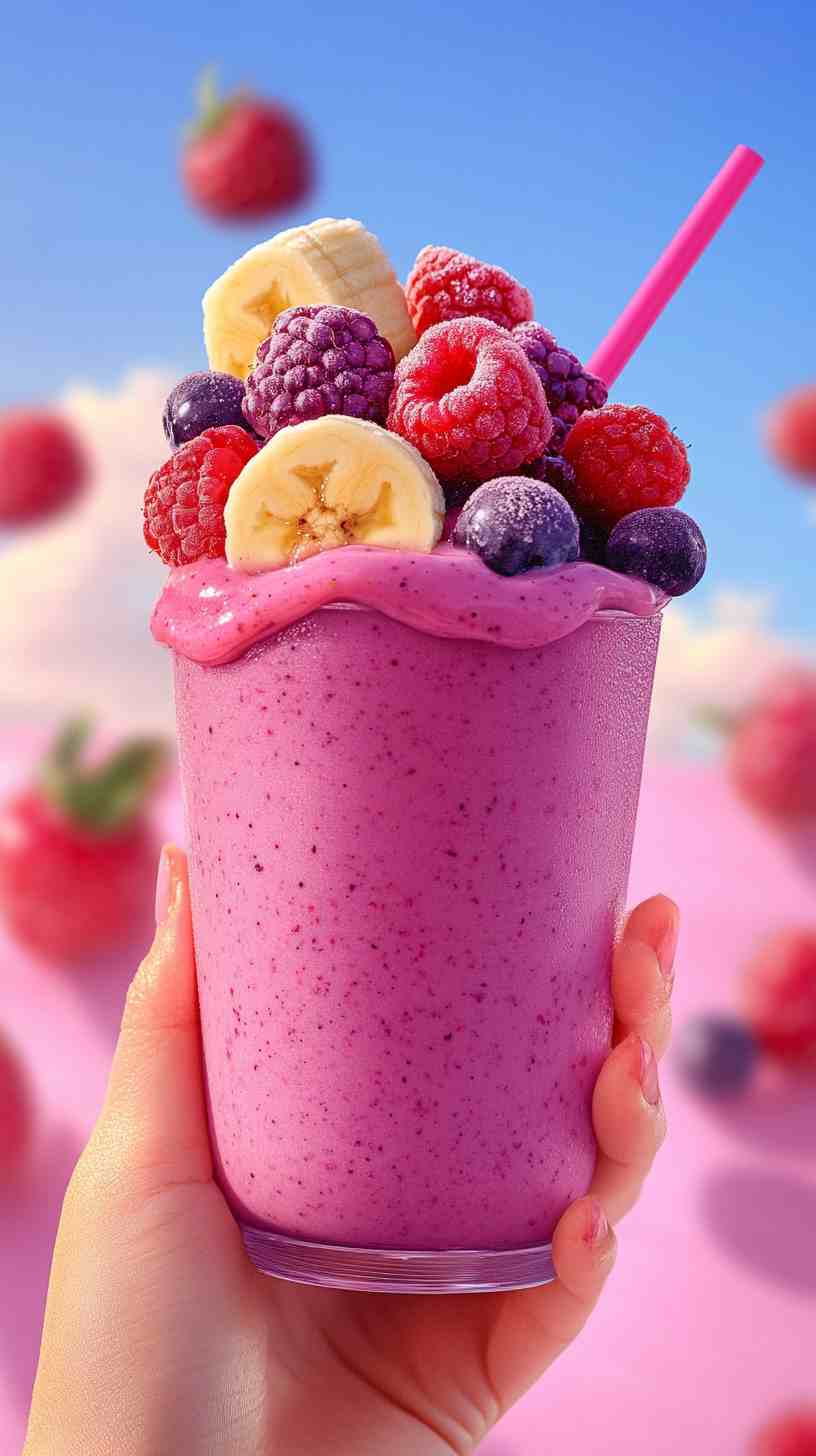 Banana Berry Smoothie Surprise