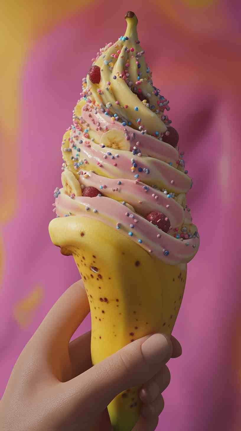 Banana Bliss with a Berry Twist Smoothie