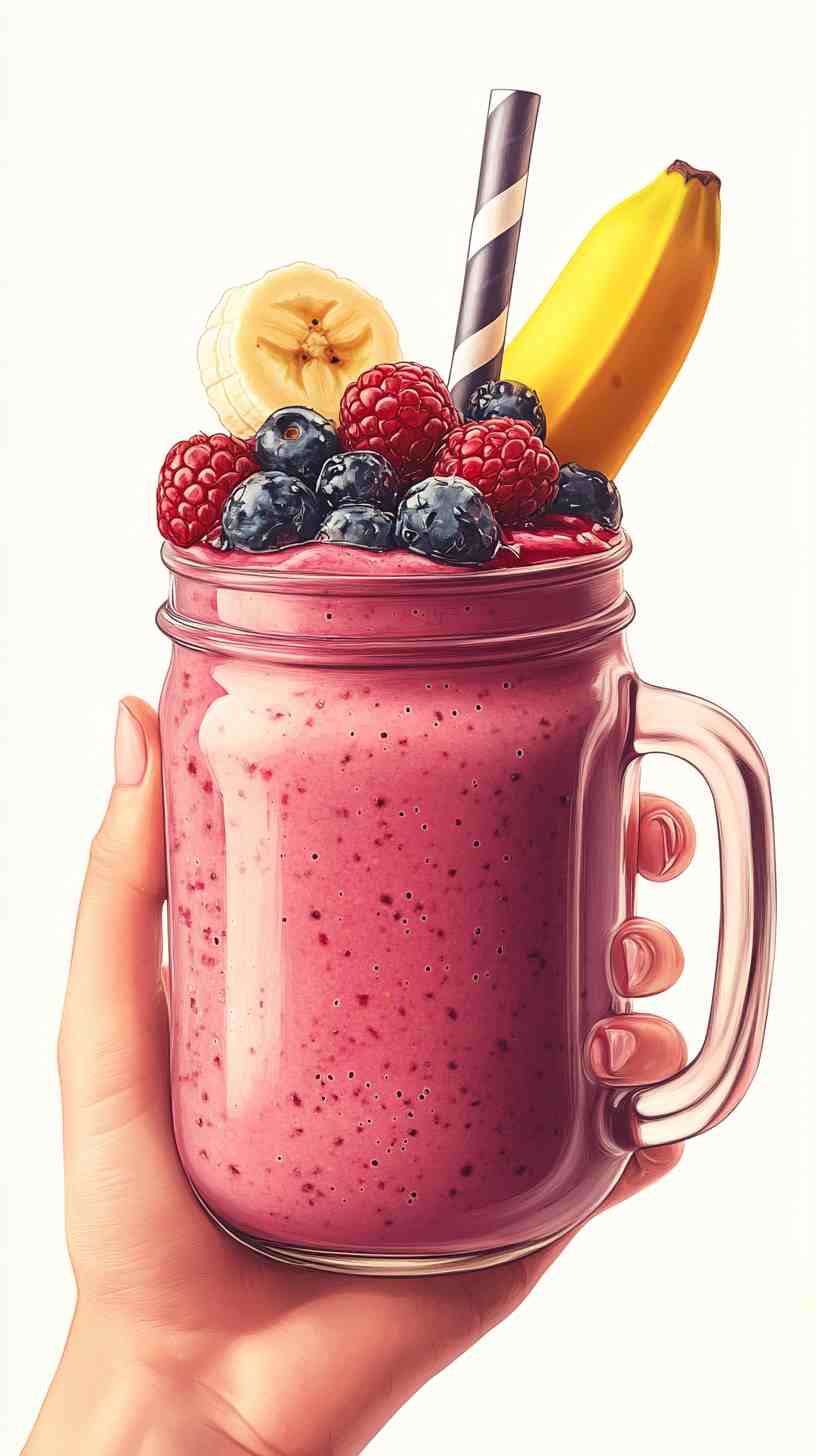 Berry Banana Delightful Blend Smoothie