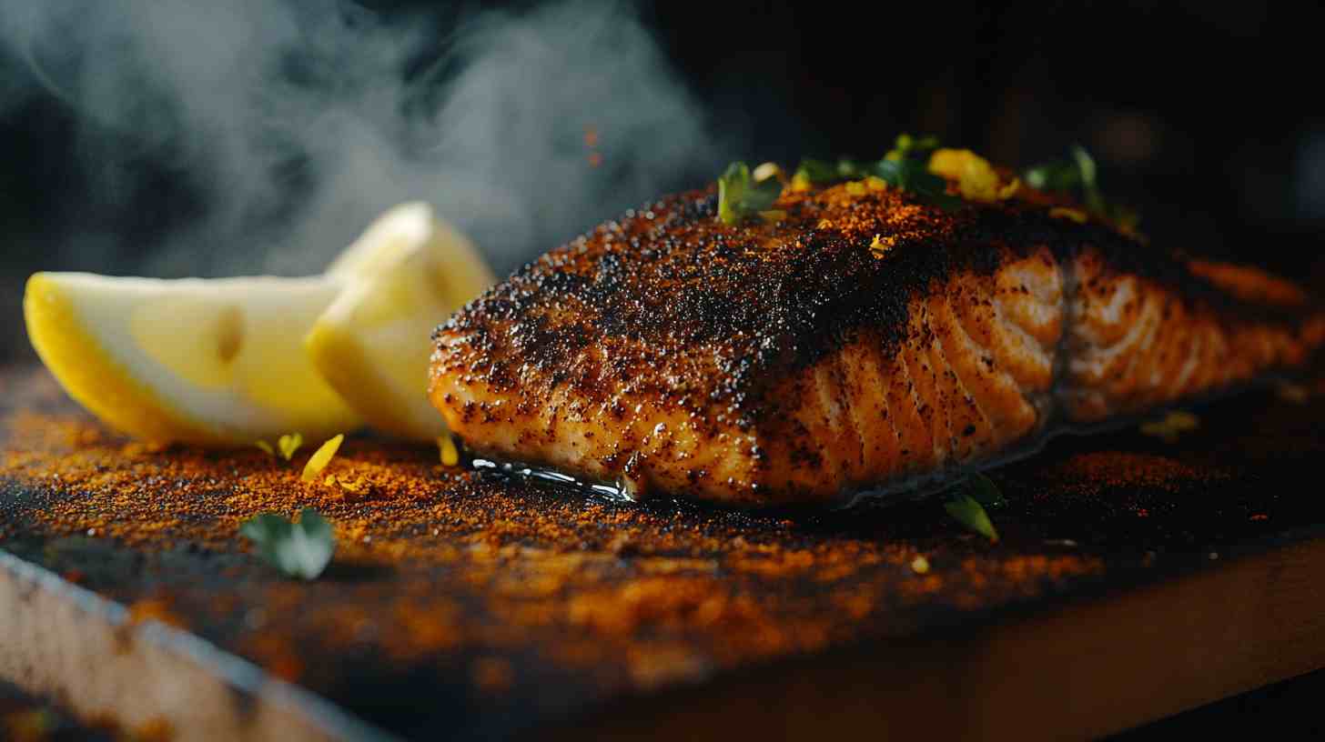 Cajun Spiced Air Fryer Salmon