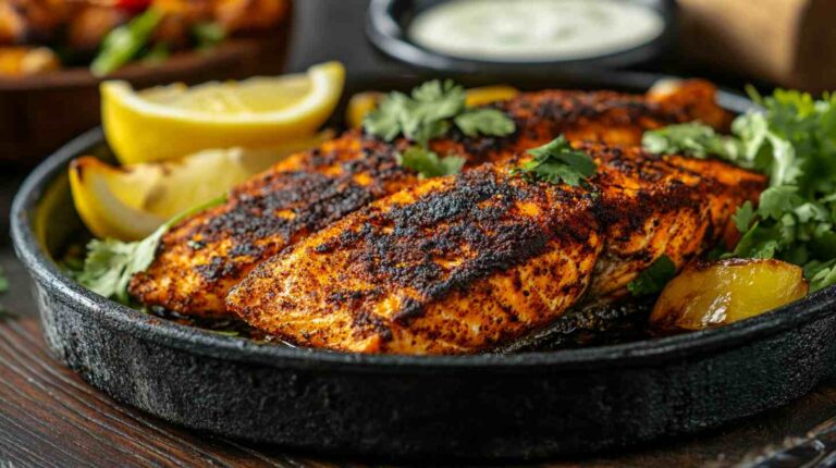 Cajun Spiced Air Fryer Salmon