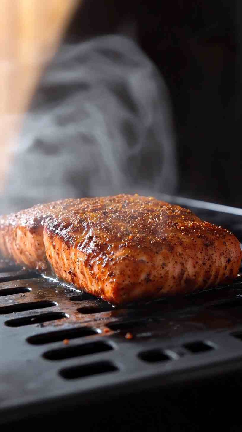Cajun Spiced Air Fryer Salmon