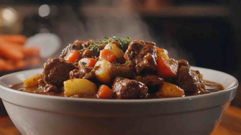 Classic Crock Pot Beef Stew Soup