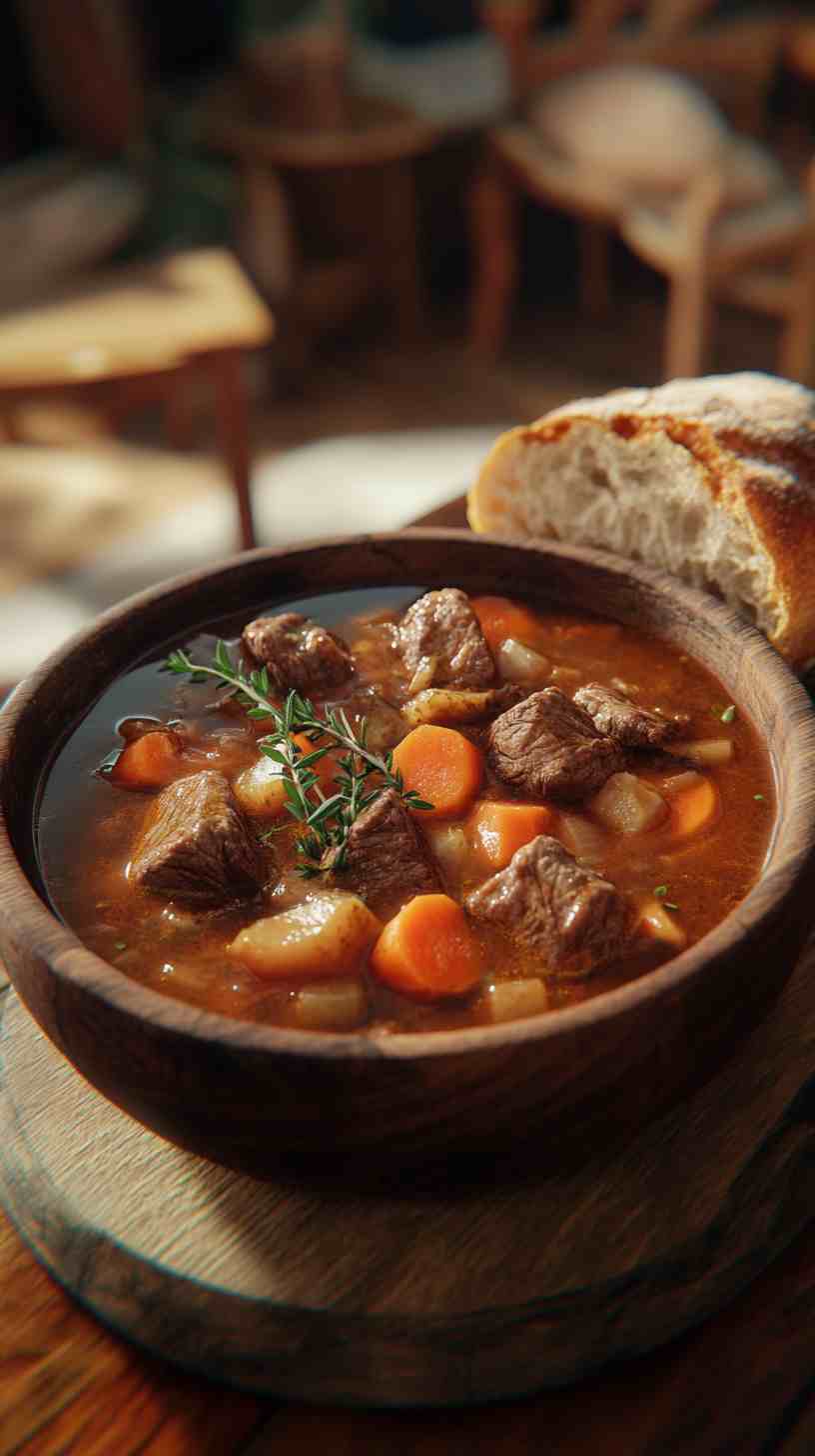 Classic Crock Pot Beef Stew Soup