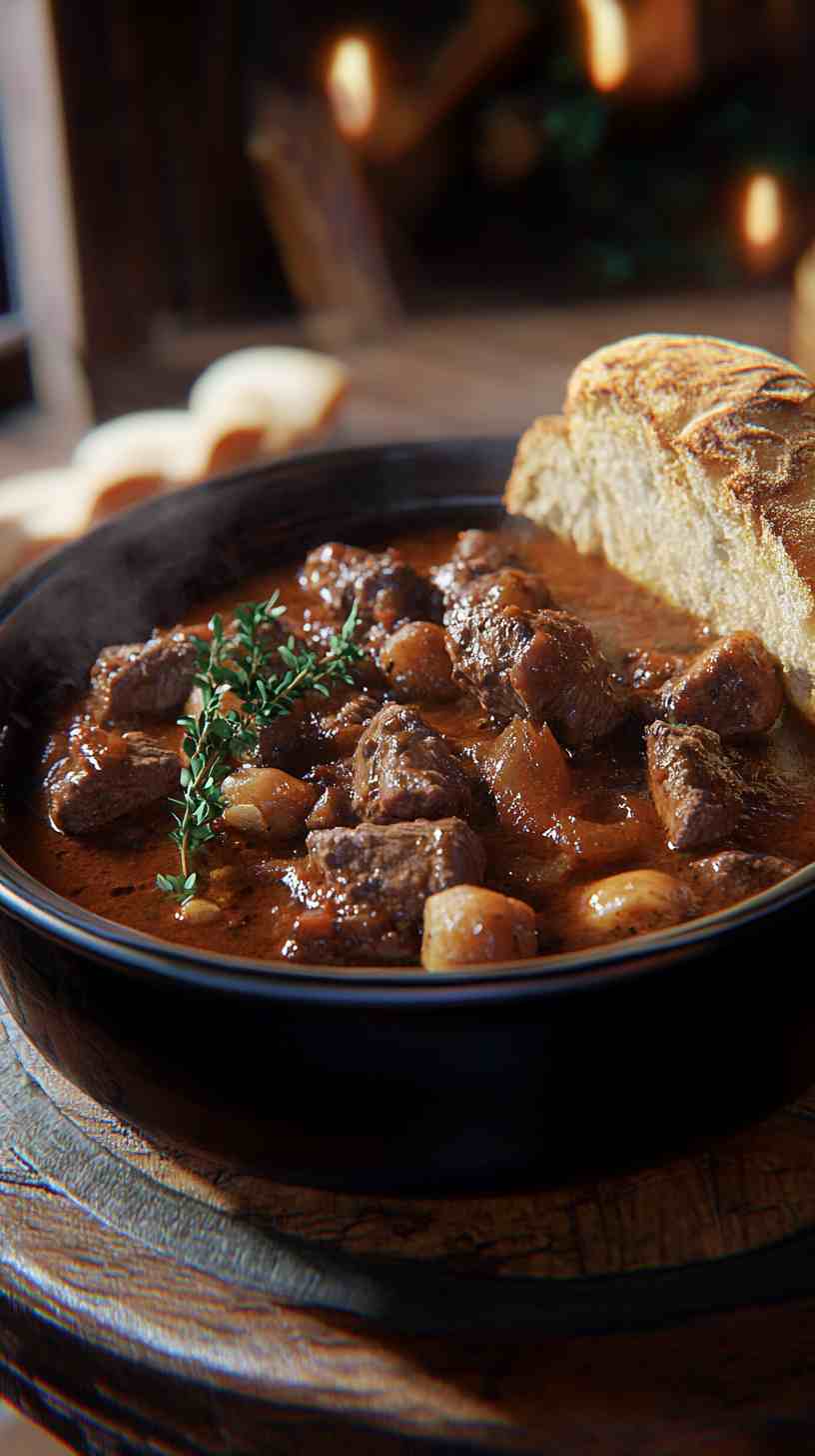 Classic Crock Pot Beef Stew Soup