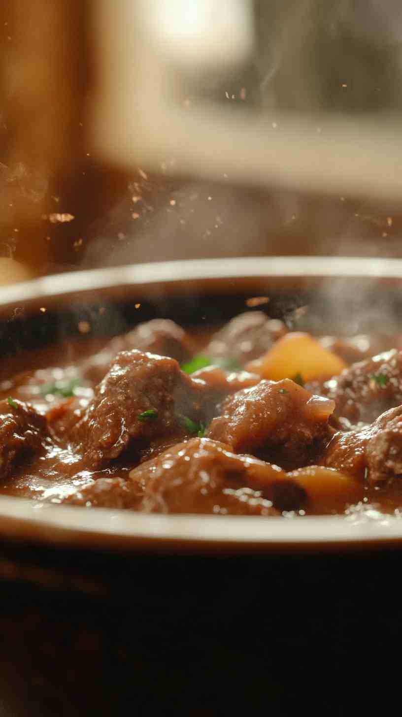 Classic Crock Pot Beef Stew Soup