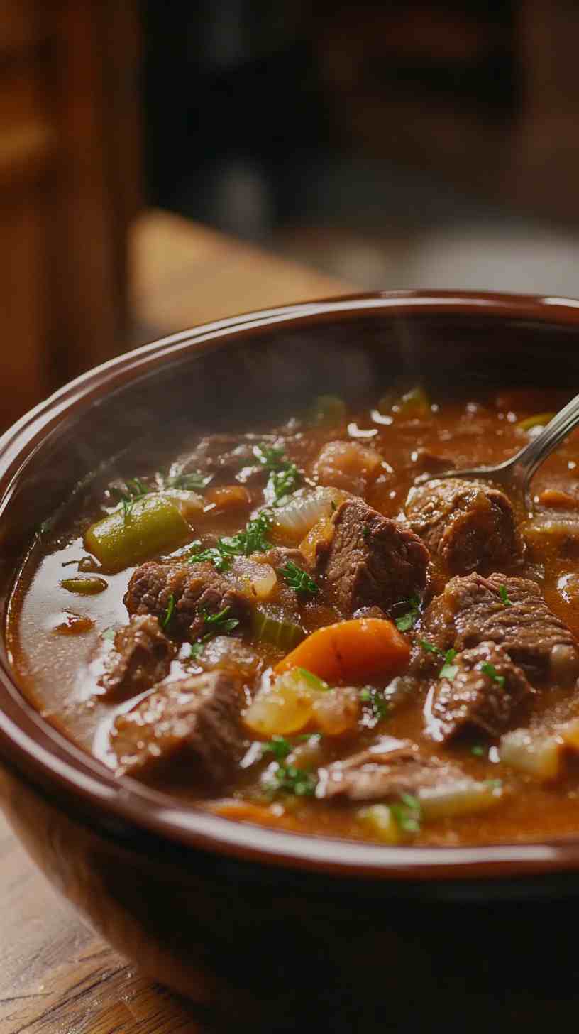 Classic Crock Pot Beef Stew Soup