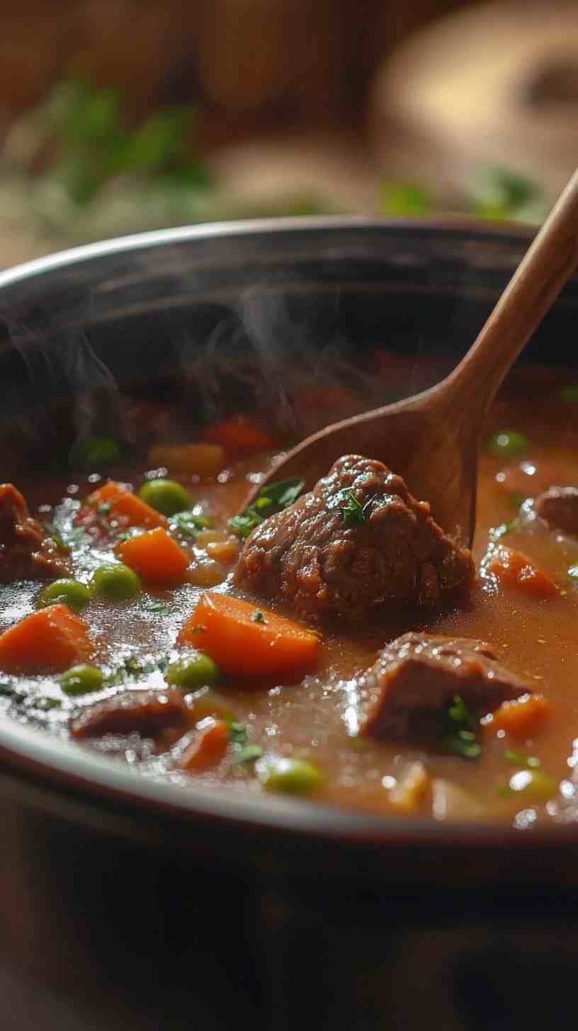 Classic Crock Pot Beef Stew Soup