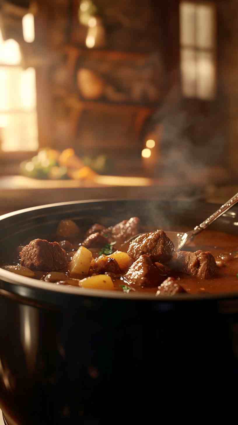 Classic Crock Pot Beef Stew Soup