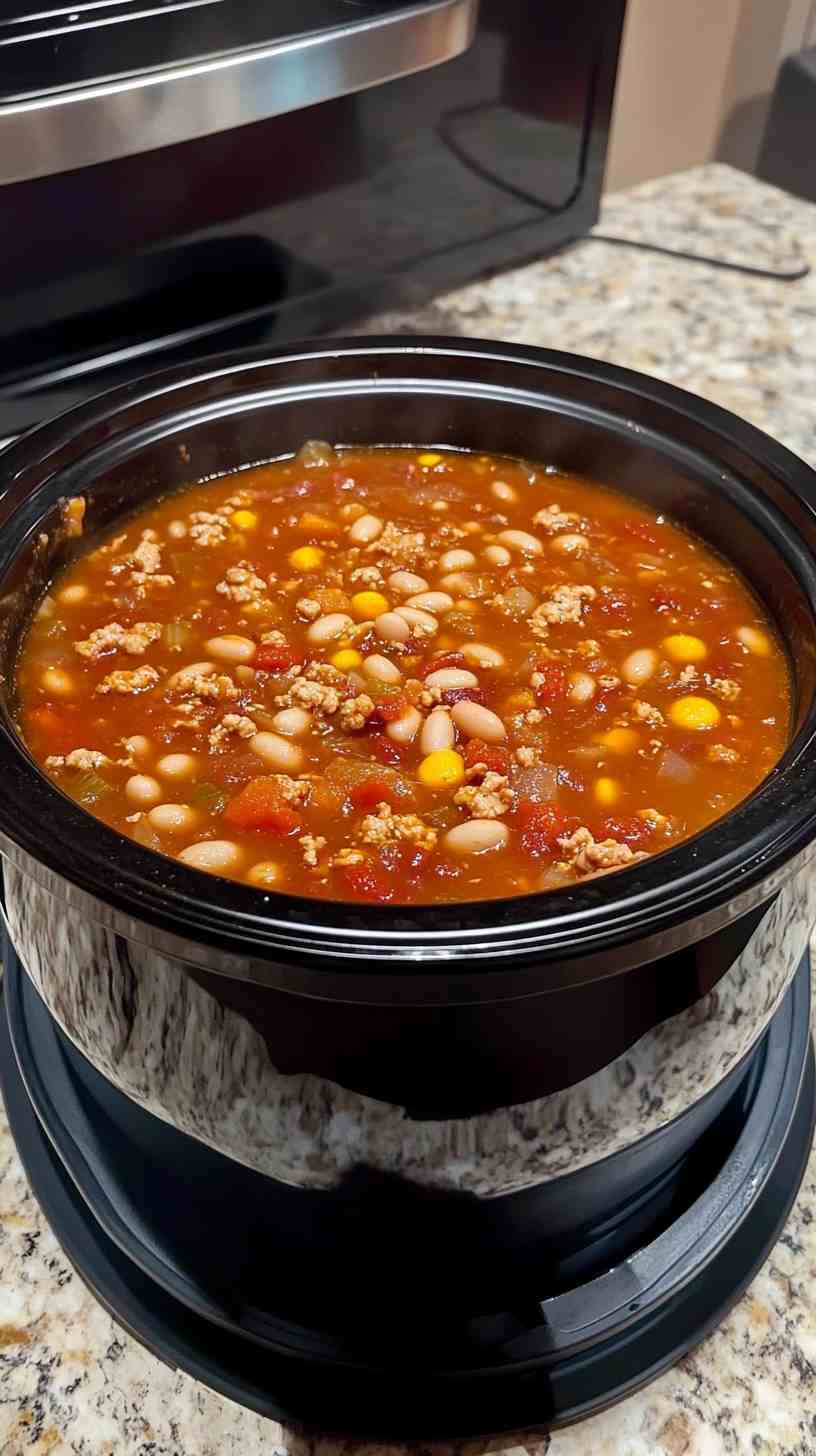 Cozy Crock Pot Ham and White Bean Soup