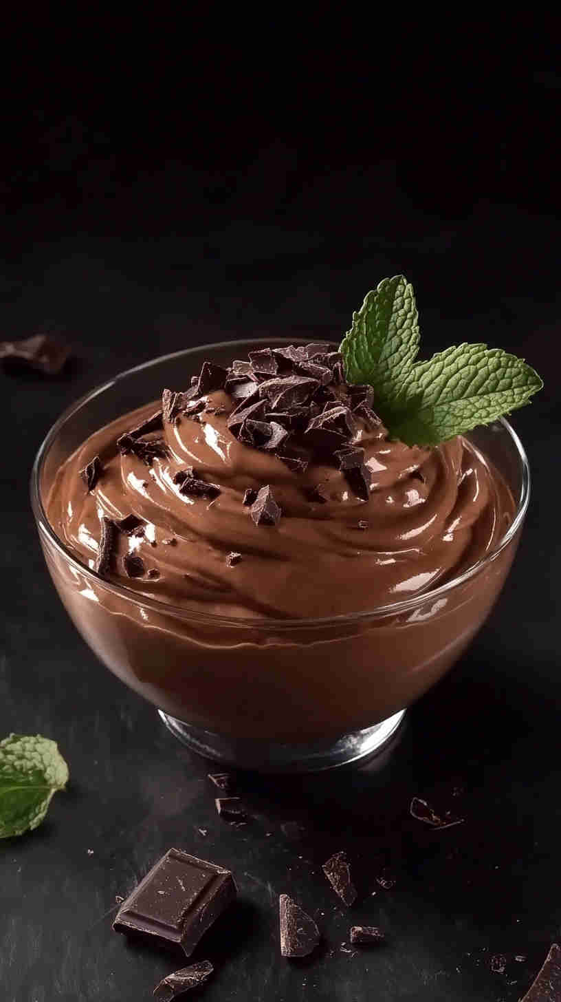 Sugar-Free Creamy Avocado Chocolate Mousse