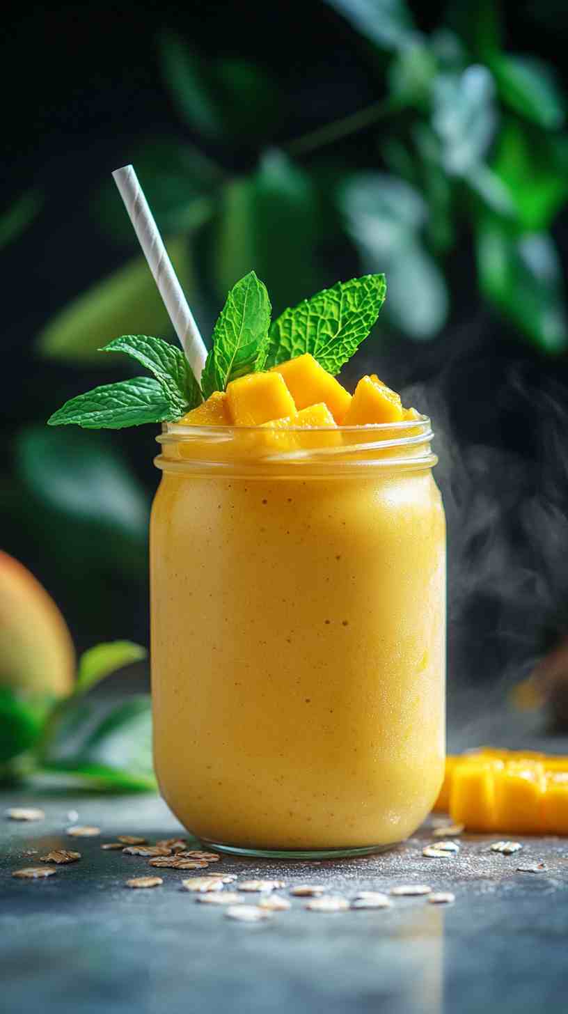 Creamy Mango and Oat Smoothie
