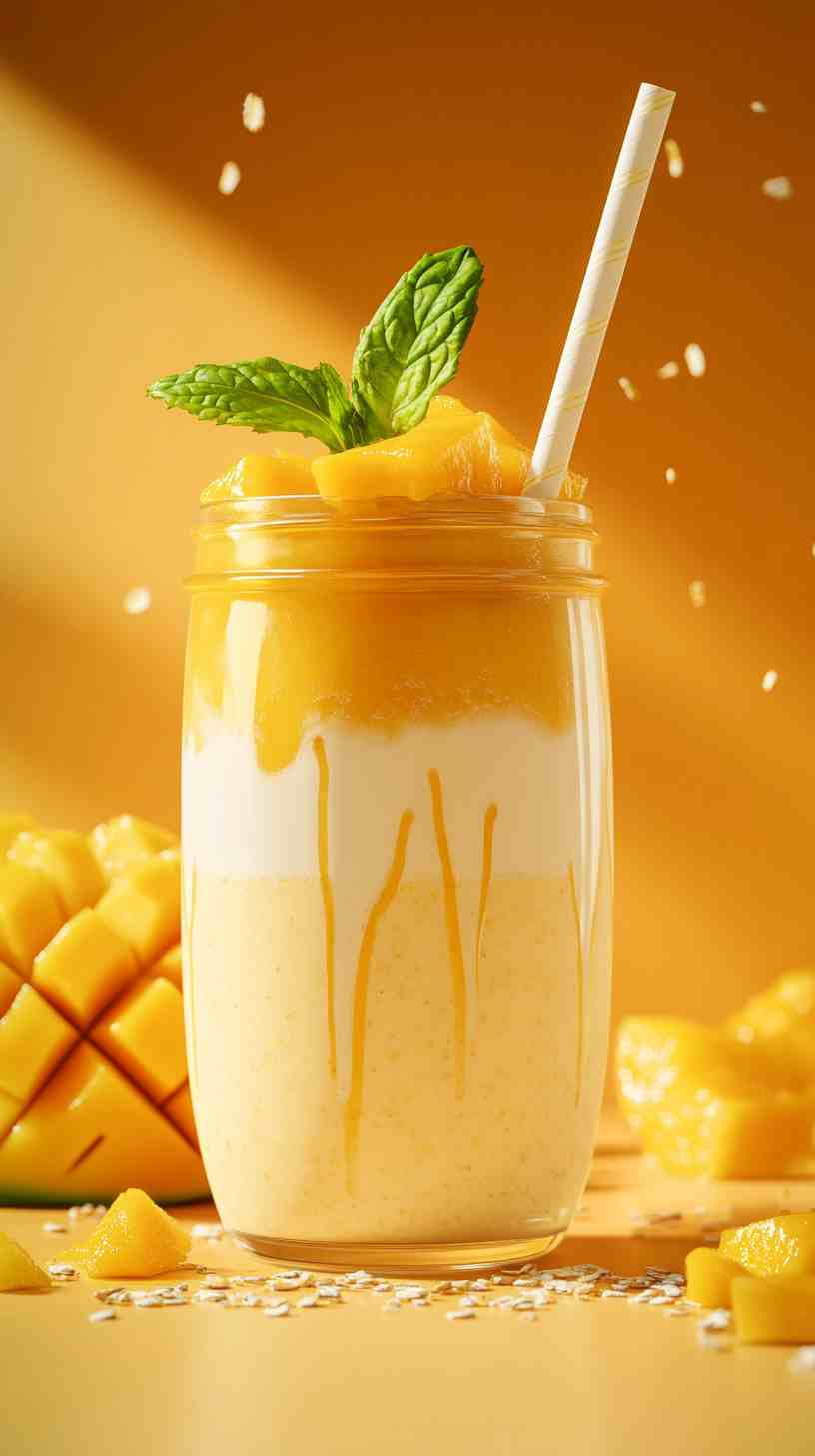 Creamy Mango and Oat Smoothie