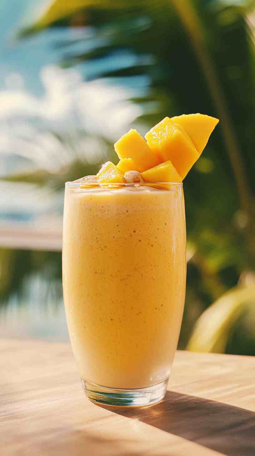 Creamy Mango and Oat Smoothie