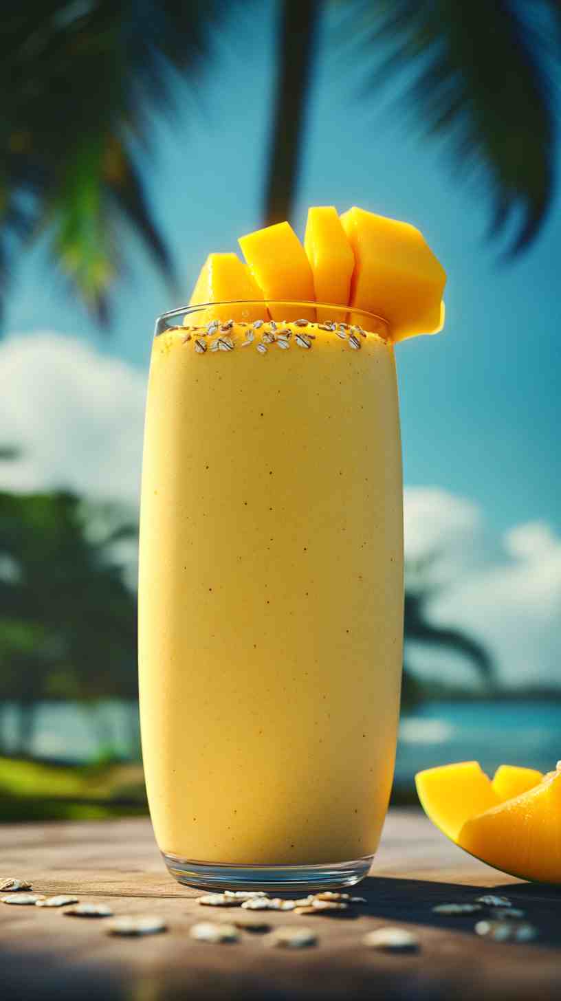 Creamy Mango and Oat Smoothie