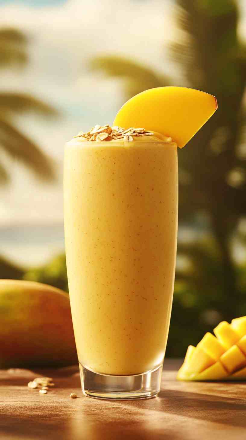 Creamy Mango and Oat Smoothie
