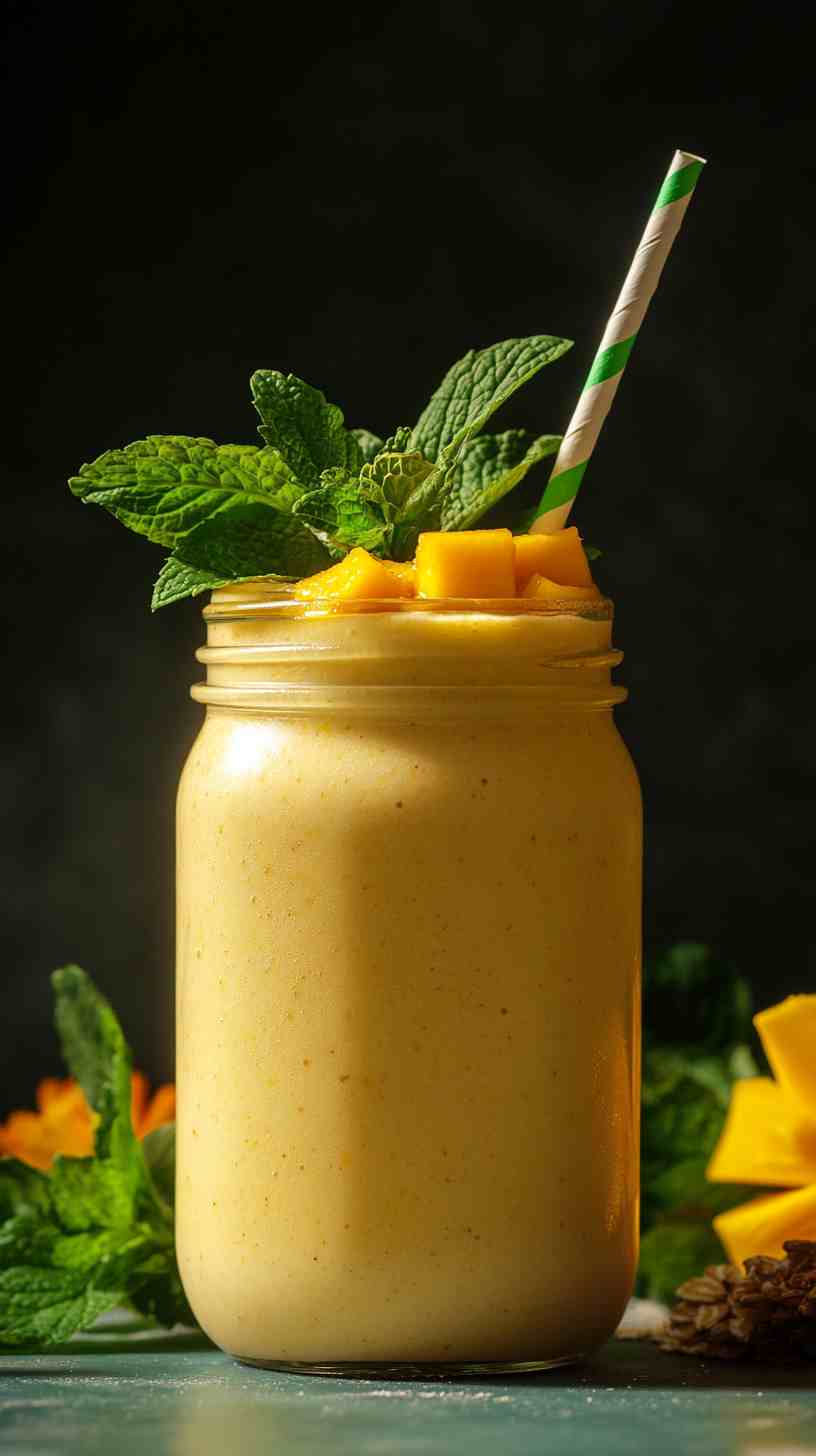 Creamy Mango and Oat Smoothie