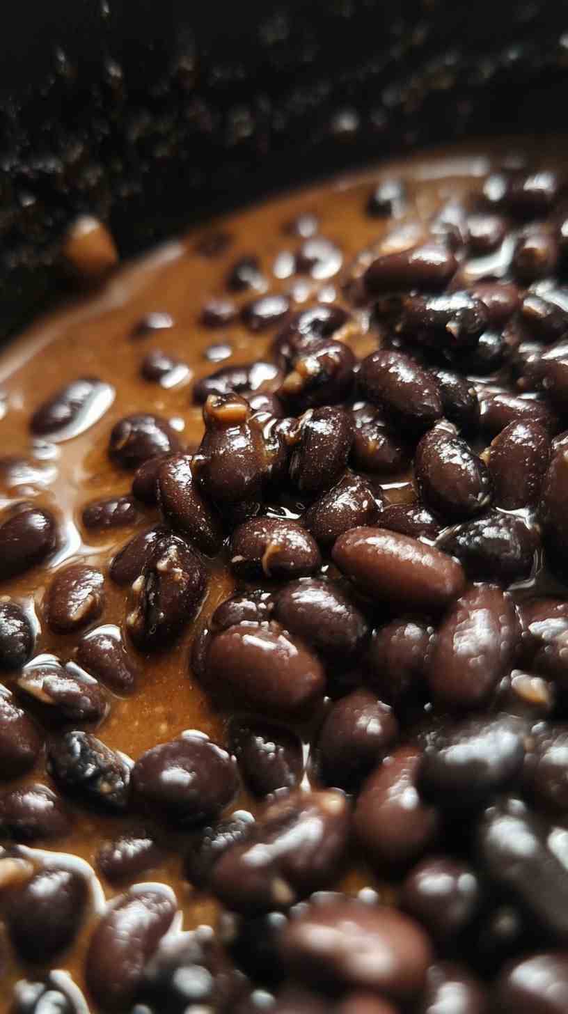 Creamy & Tender Black Beans in the Crock Pot