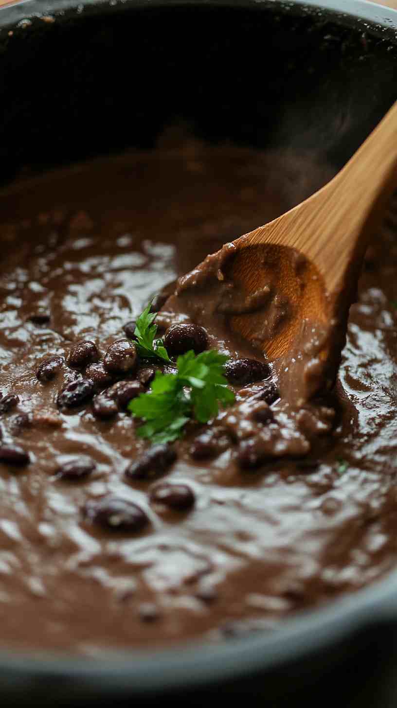 Creamy & Tender Black Beans in the Crock Pot