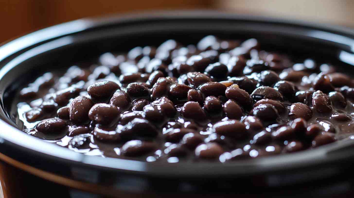 Creamy & Tender Black Beans in the Crock Pot