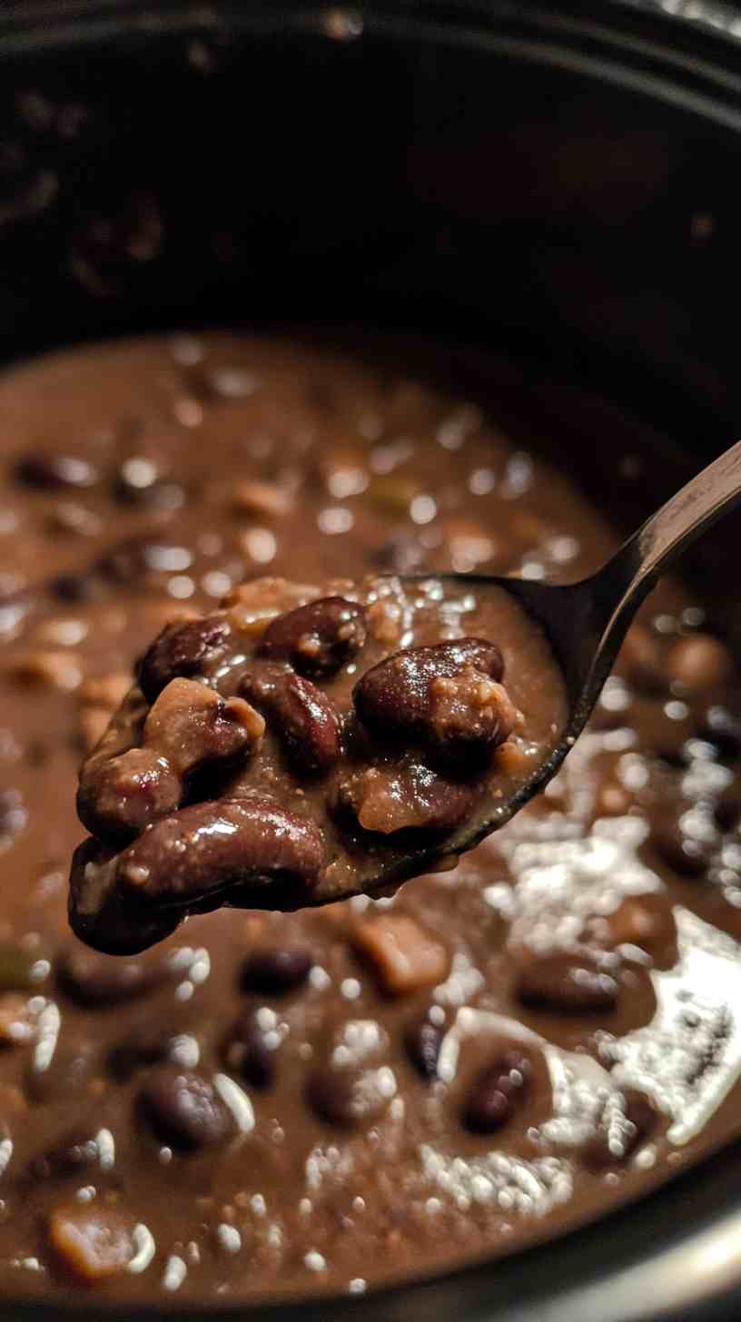 Creamy & Tender Black Beans in the Crock Pot
