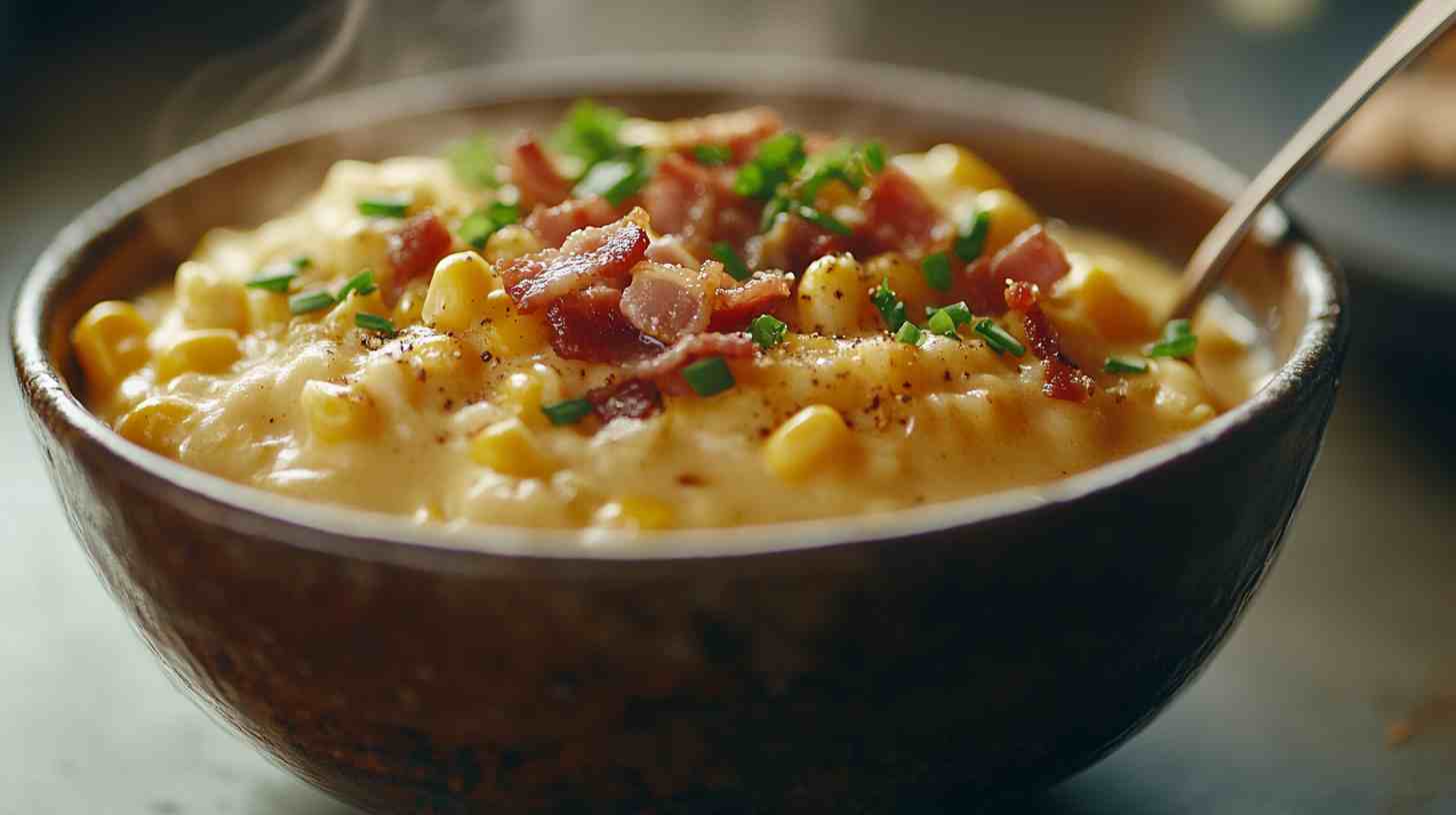 Delicious Slow Cooker Corn Chowder Soup