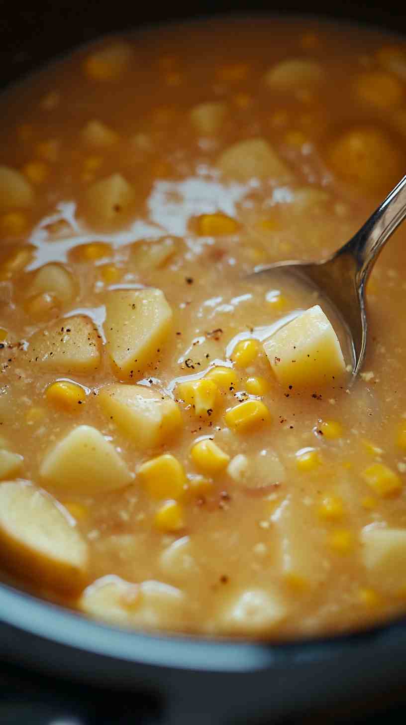 Delicious Slow Cooker Corn Chowder Soup