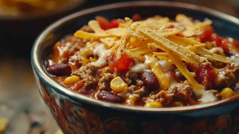 Flavorful Slow Cooker Taco Soup