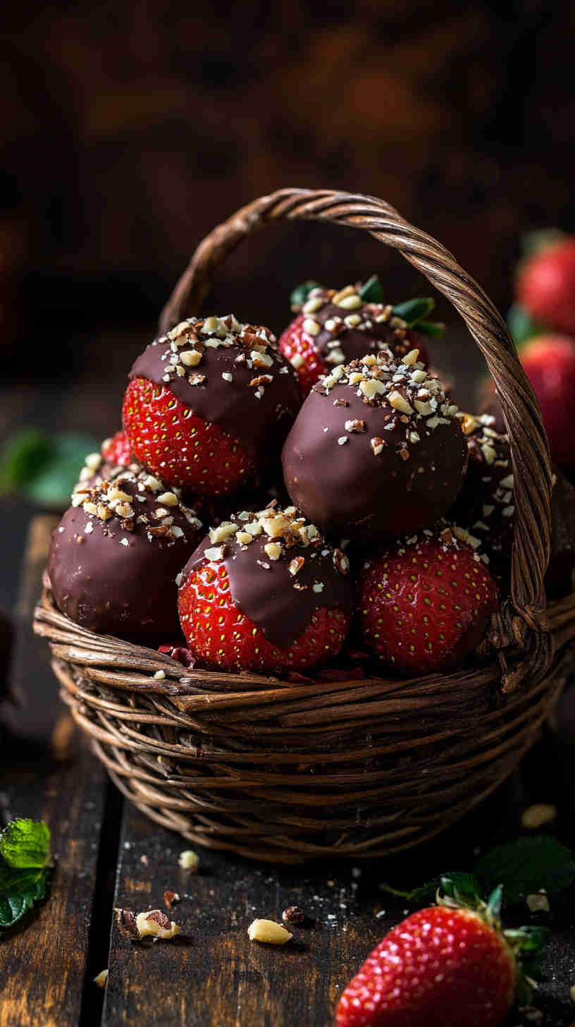 Sugar-Free Healthy Chocolate Dipped Strawberries