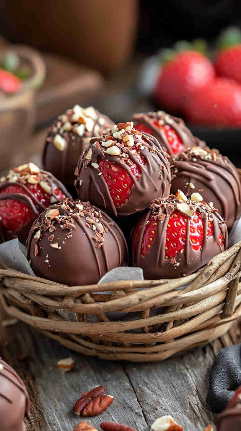Sugar-Free Healthy Chocolate Dipped Strawberries