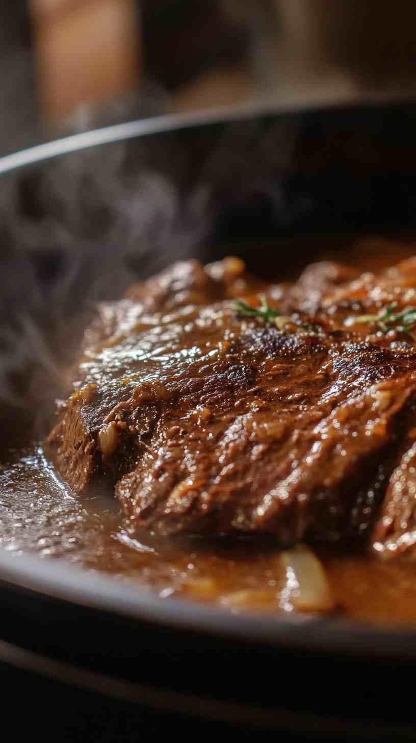 Hearty Slow Cooker Pot Roast with Gravy