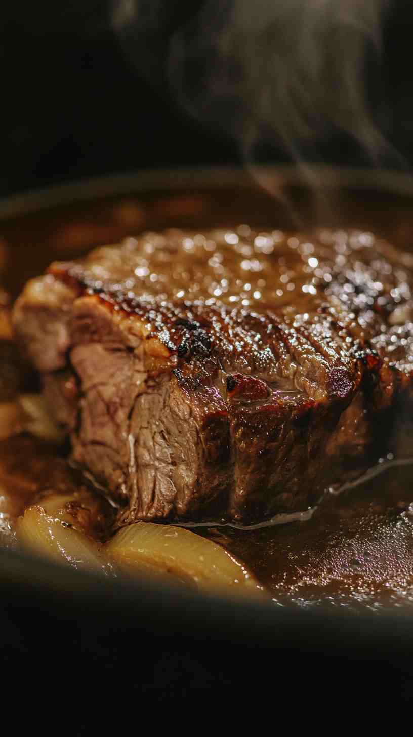 Hearty Slow Cooker Pot Roast with Gravy