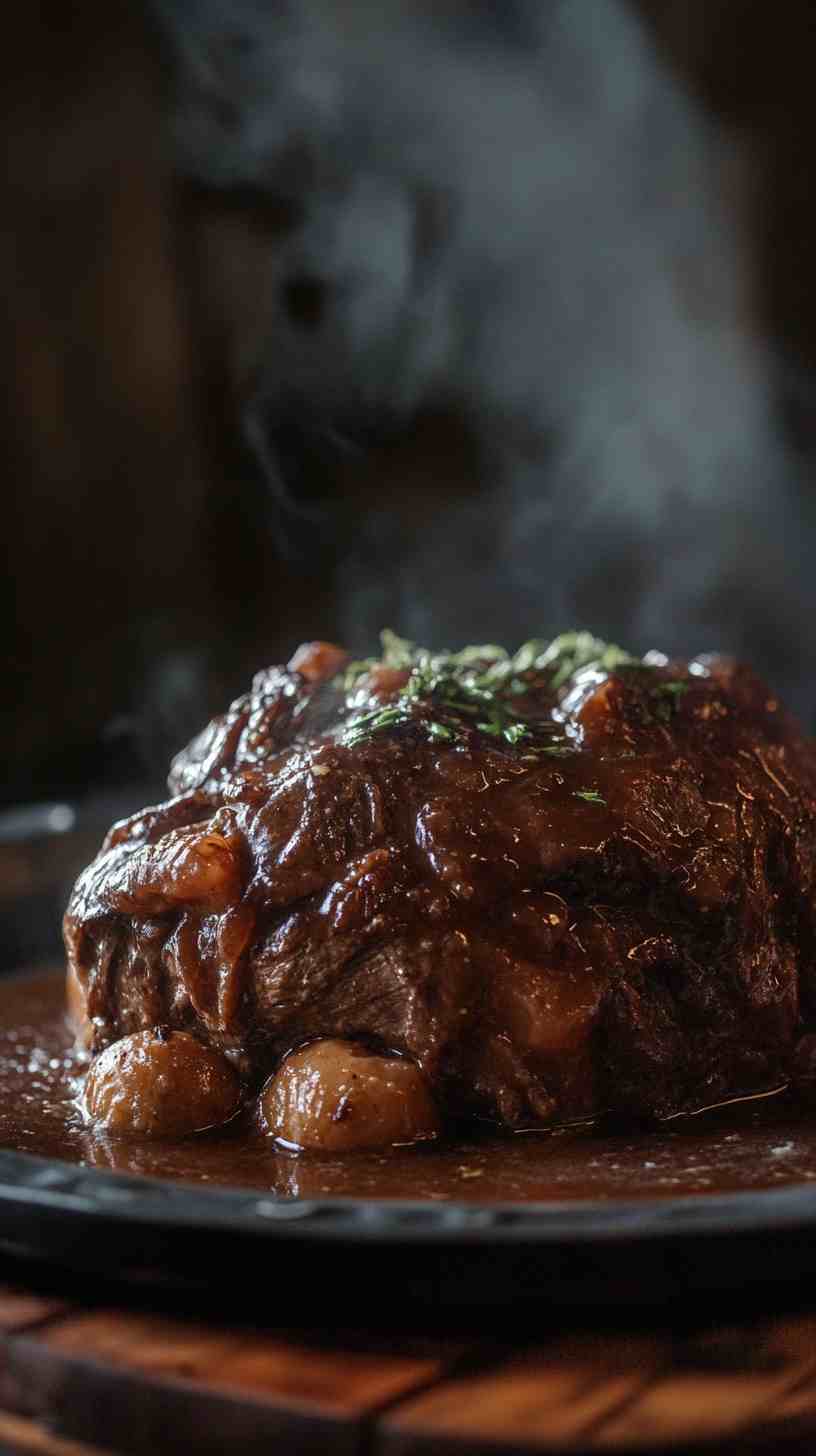 Hearty Slow Cooker Pot Roast with Gravy
