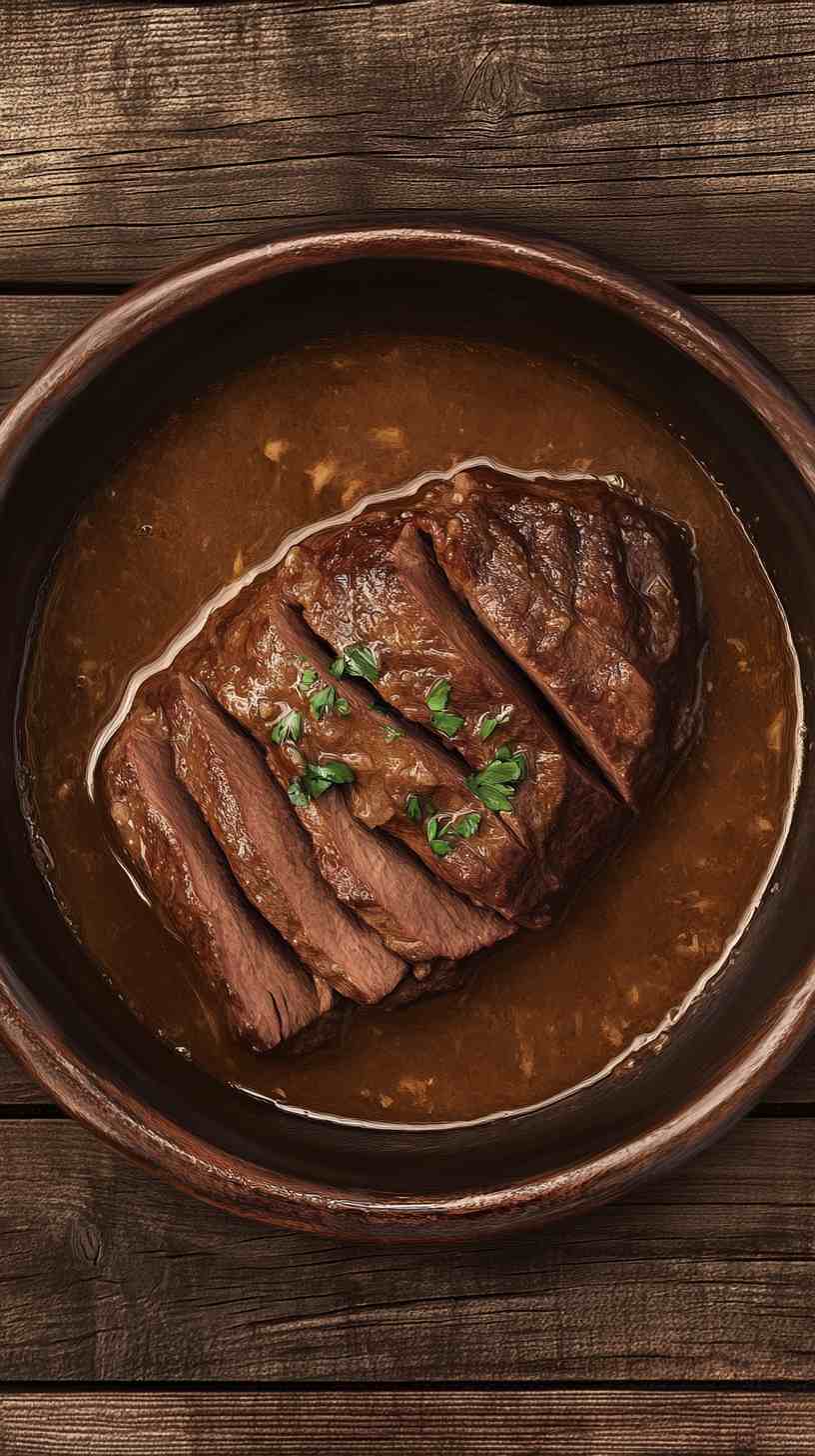 Hearty Slow Cooker Pot Roast with Gravy