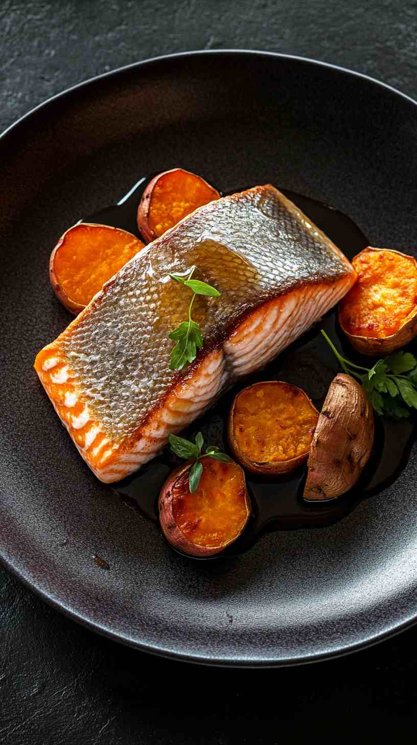 Honey Glazed Air Fryer Salmon