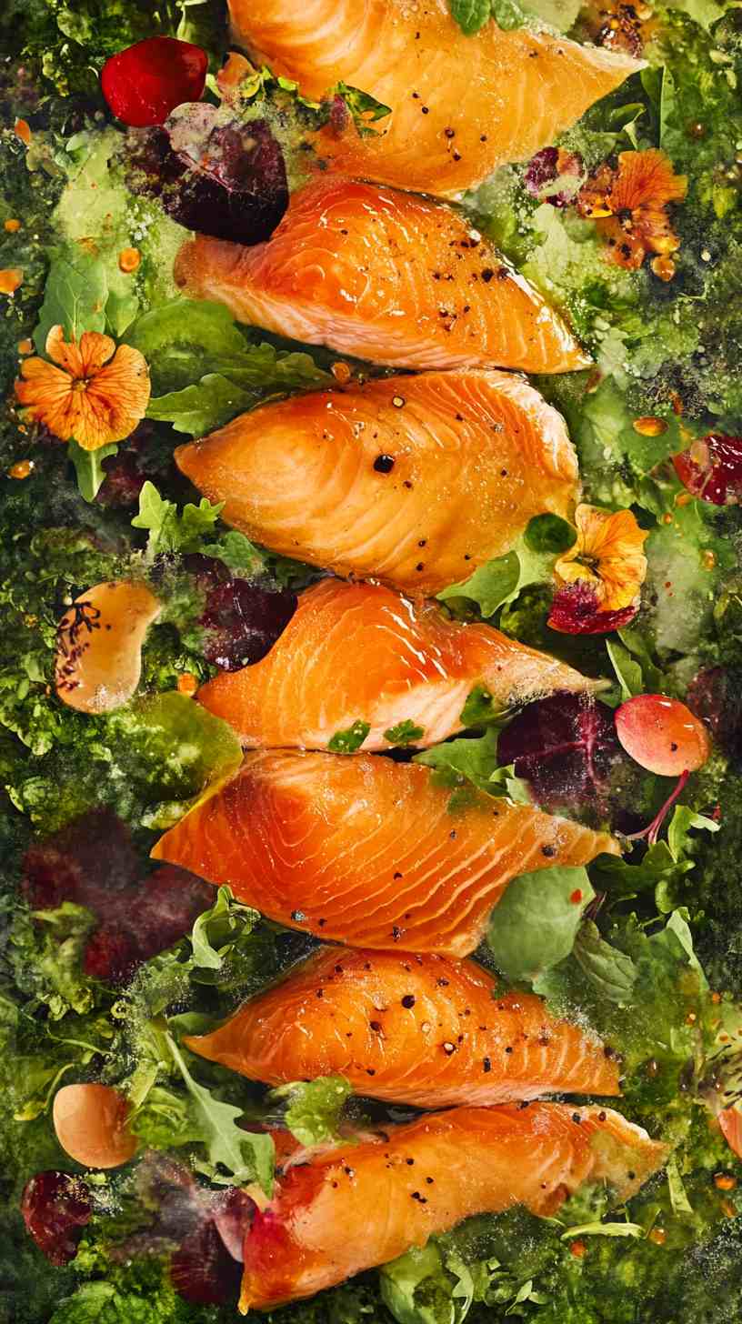 Honey Glazed Air Fryer Salmon