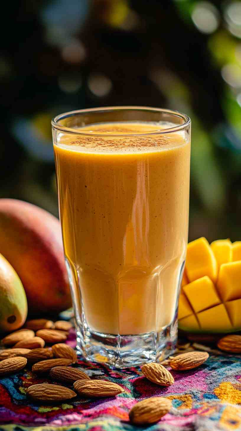 Honey Mango and Almond Smoothie