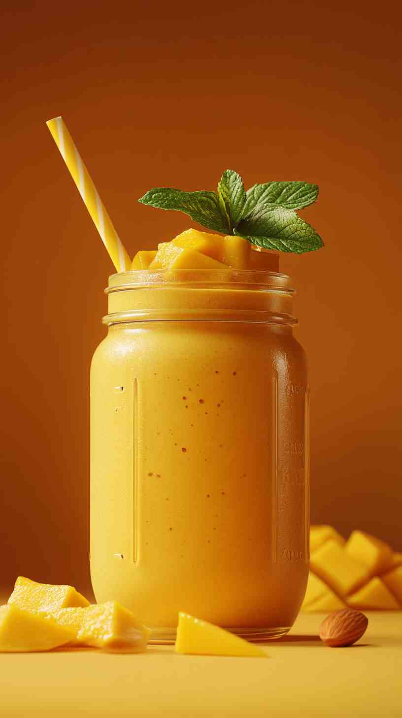 Honey Mango and Almond Smoothie