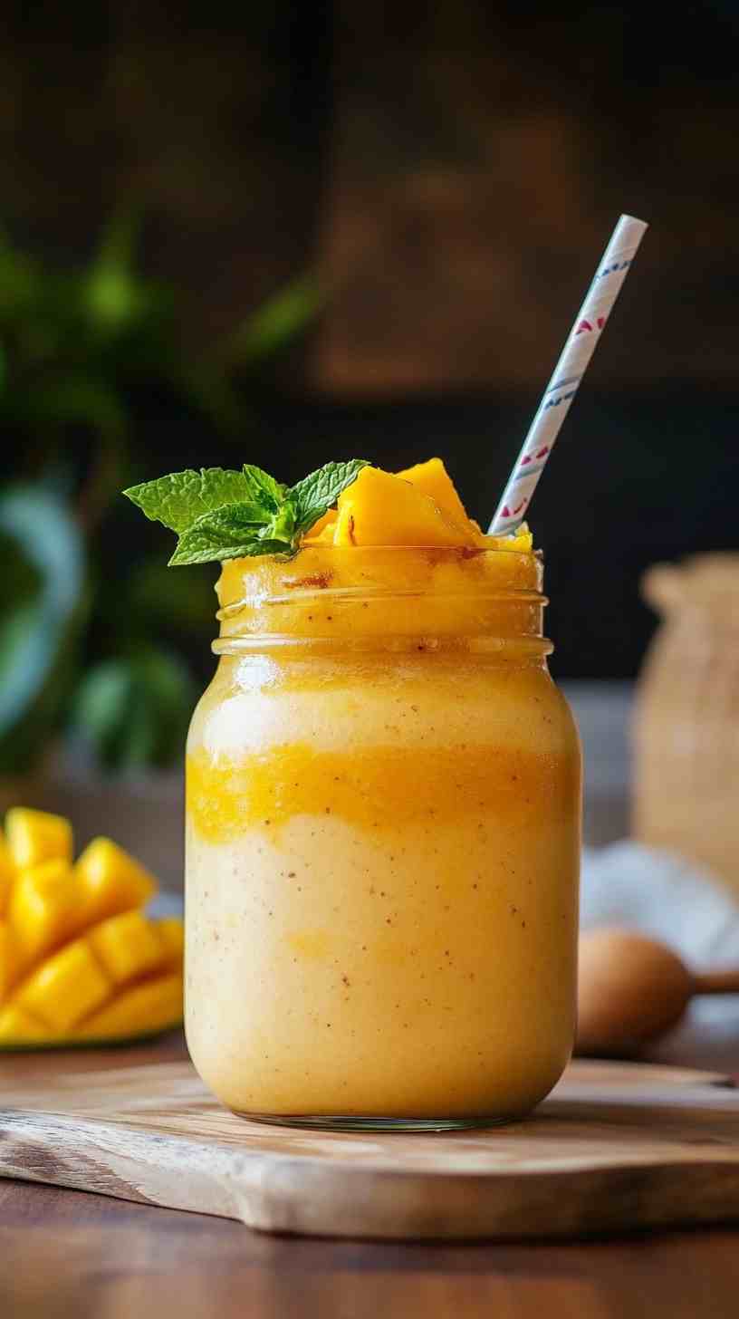 Honey Mango and Almond Smoothie