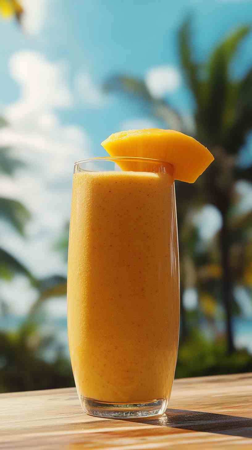 Honey Mango and Almond Smoothie