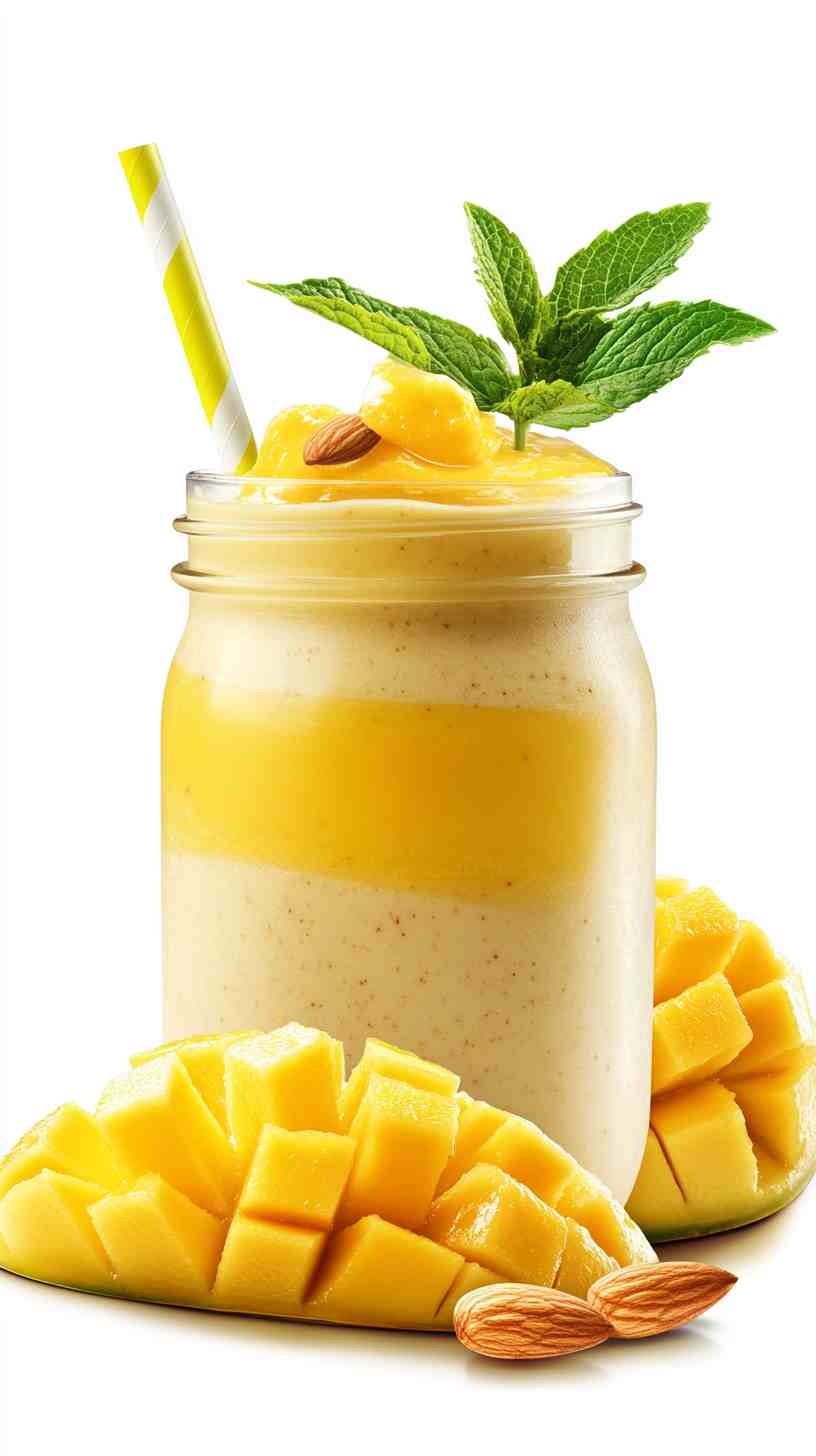 Honey Mango and Almond Smoothie