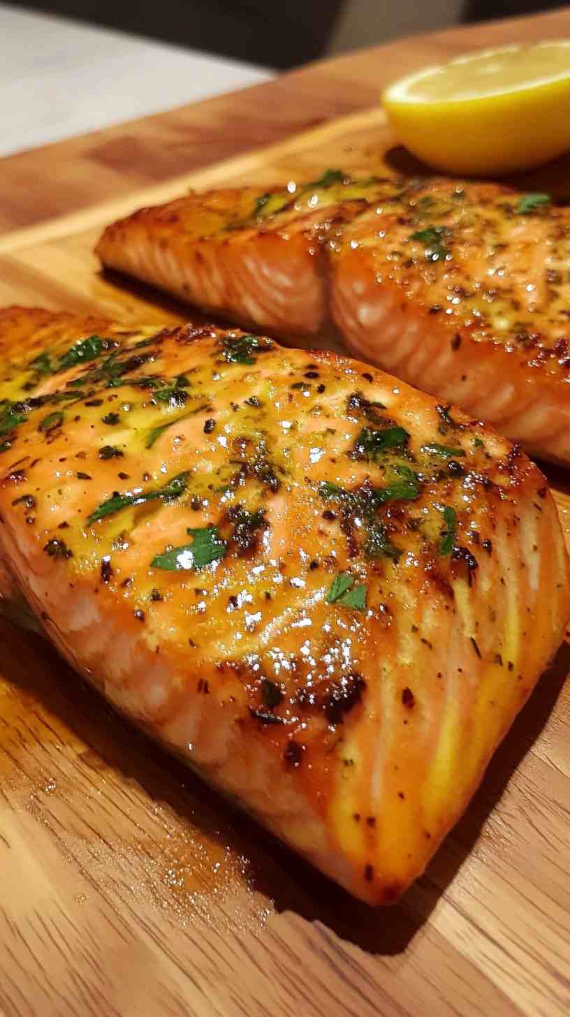 Lemon Herb Air Fryer Salmon Fillets