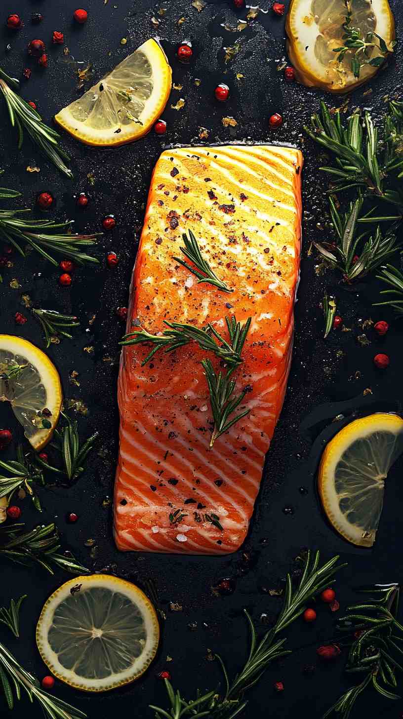 Lemon Herb Air Fryer Salmon Fillets