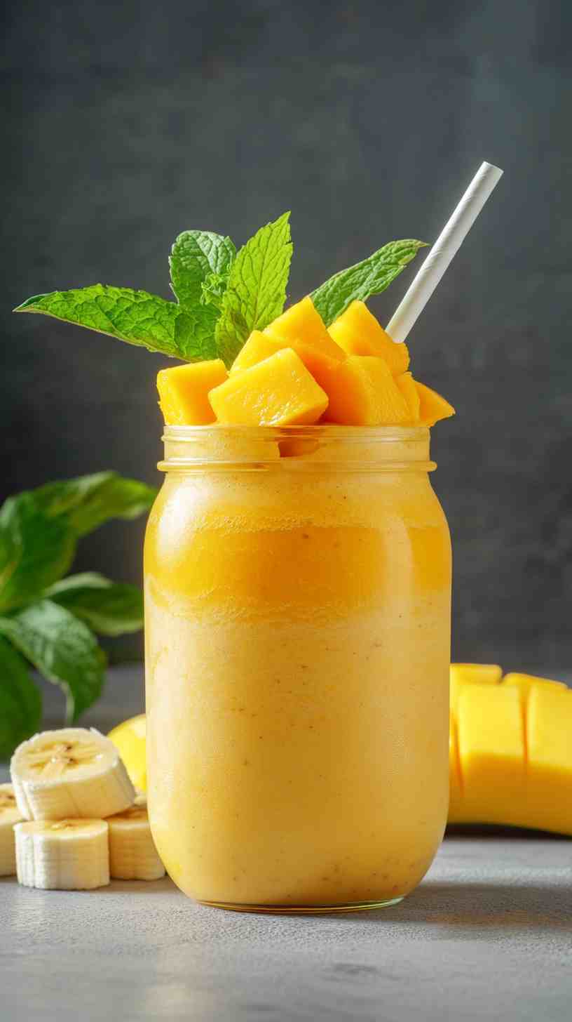 Mango and Banana Energizer Smoothie