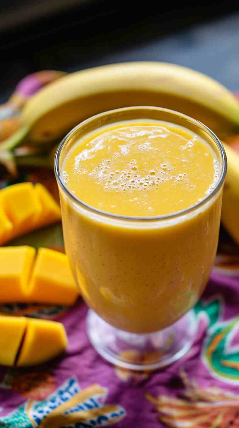 Mango and Banana Energizer Smoothie
