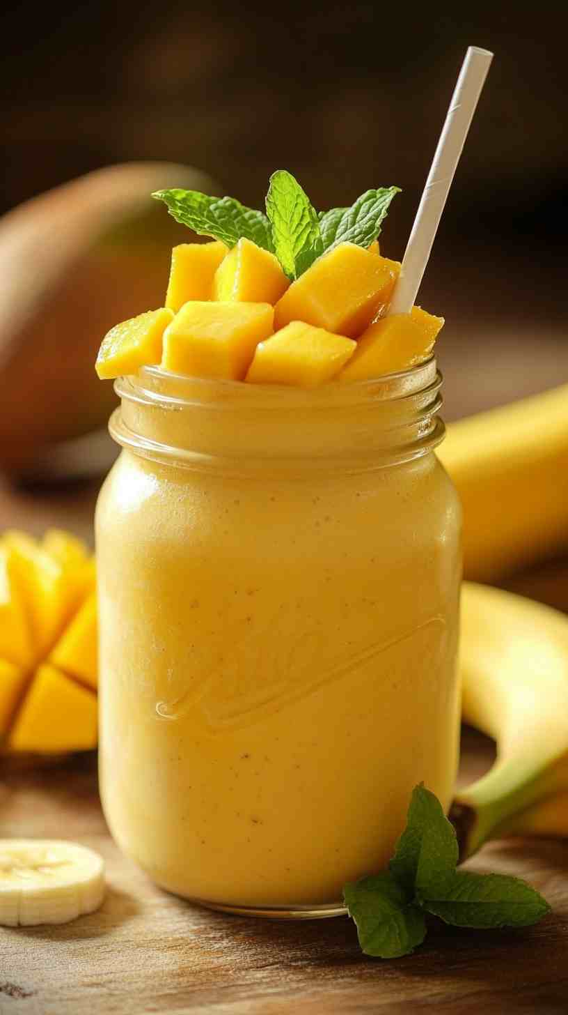 Mango and Banana Energizer Smoothie