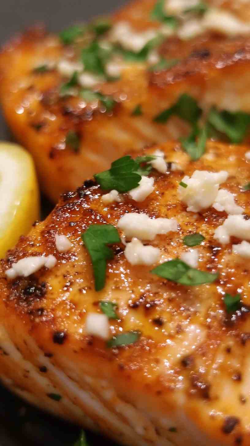 Mediterranean Style Air Fryer Salmon