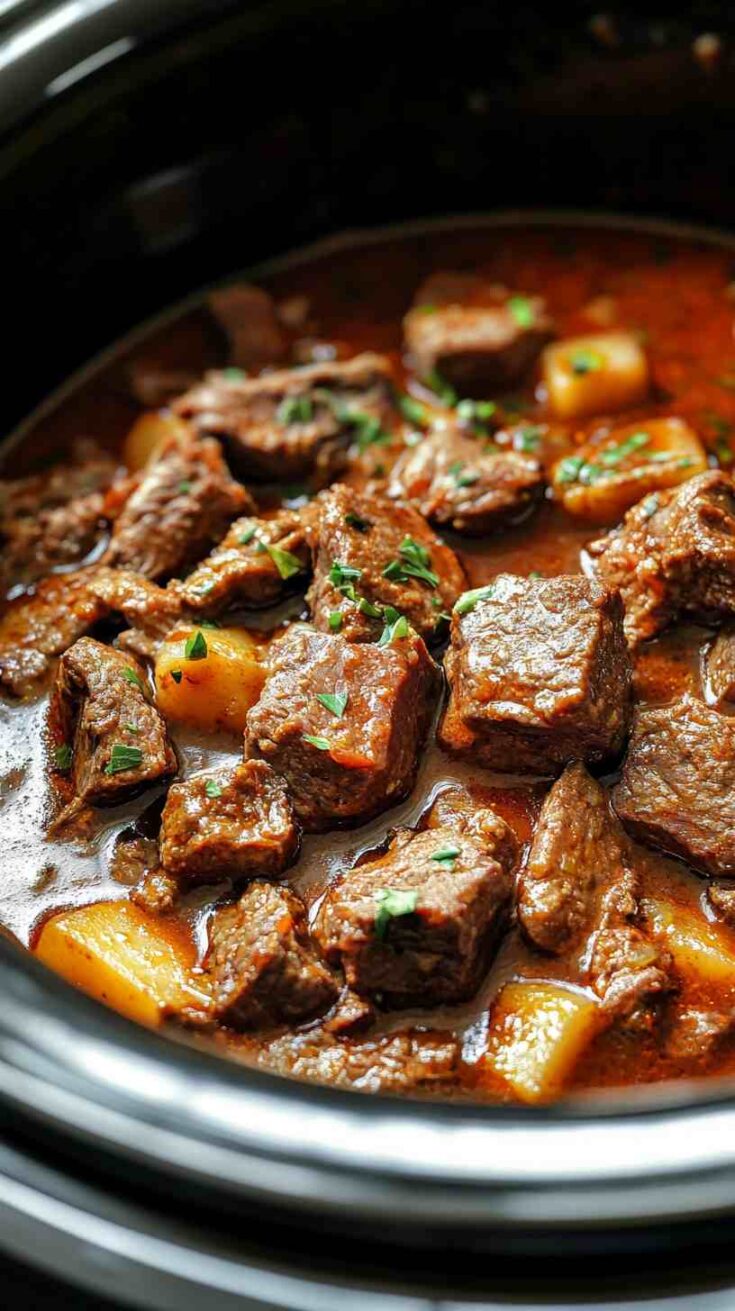 Melt-in-Your-Mouth Slow Cooker Beef Casserole