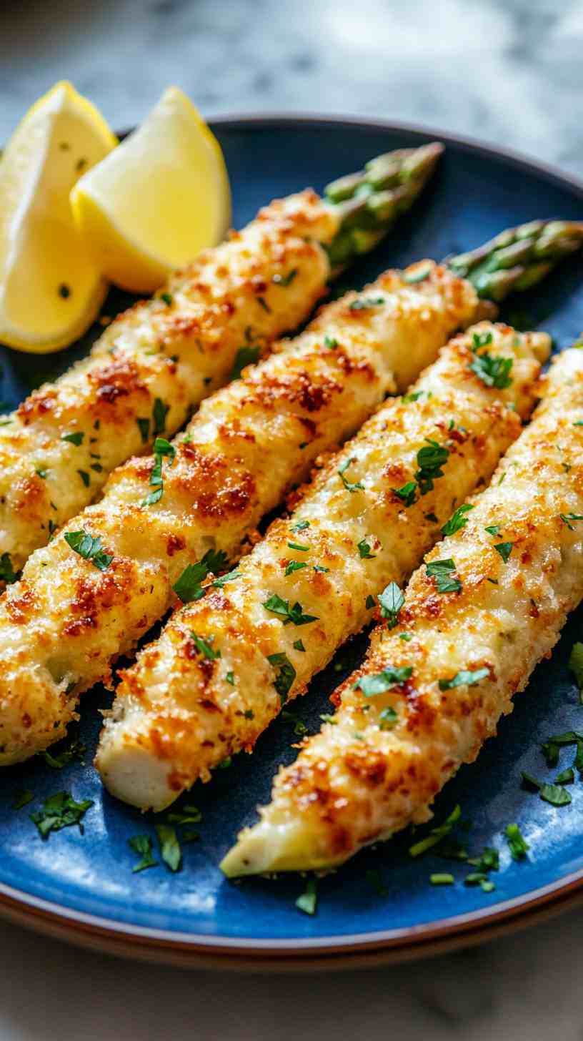 Parmesan-Crusted Air Fryer Asparagus
